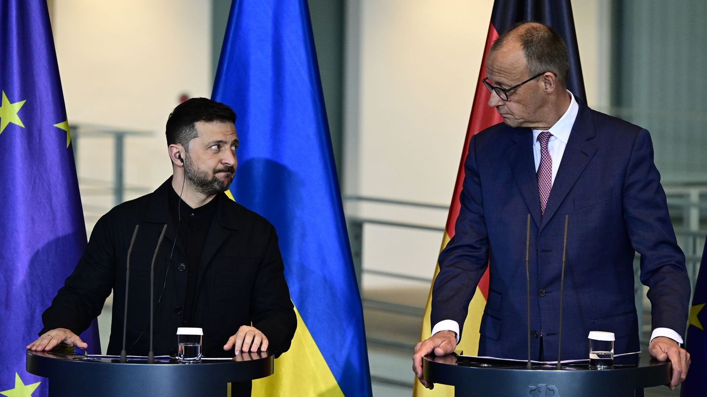 In front of the Alaska summit: Selenskyj personally at Ukraine switching in Berlin
