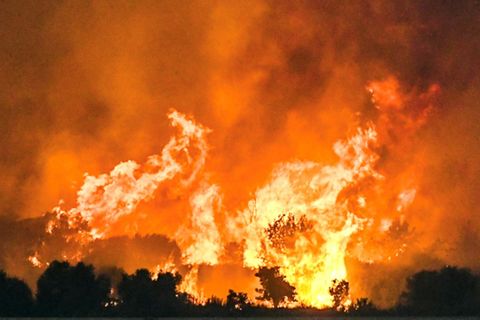 Brand bei Patras