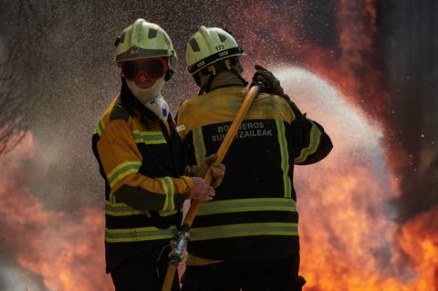Feuerwehrleute in Spanien im Einsatz