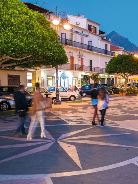 Uferpromenade von Diamante in Kalabrien Italien