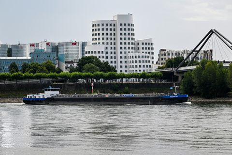 Der Rhein in Düsseldorf.