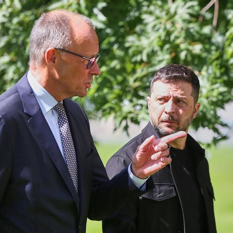 Friedrich Merz receives the Ukrainian President Wolodymyr Selenskyj