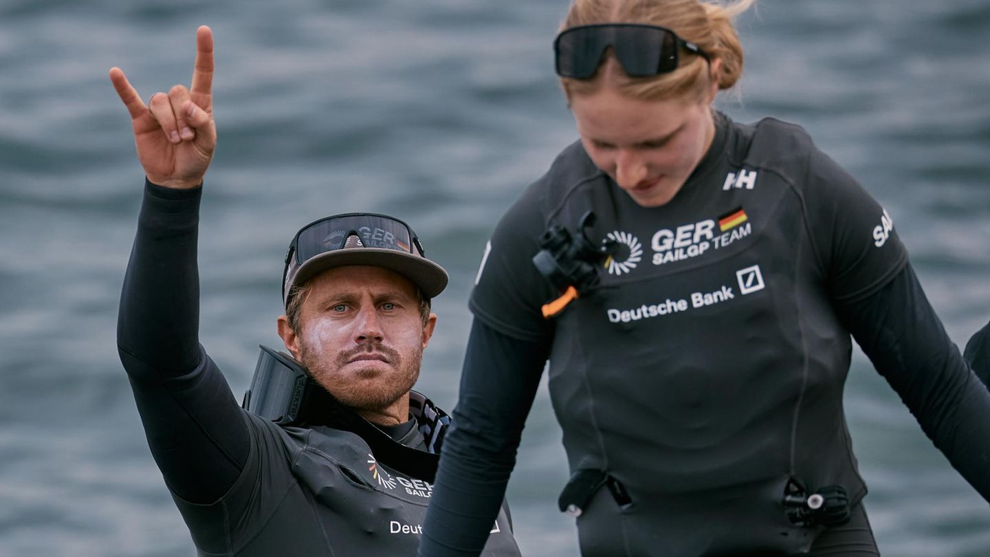 Driver Erik Kosegarten-Heil gibt den "Wilden Stier" – Optimismus ist auch angesagt, das deutsche Team hängt in der Rangliste ordentlich hinterher. Ob der SailGP beim deutschen Publikum ankommt, dürfte auch maßgeblich vom Abschneiden des deutschen Teams abhängen
