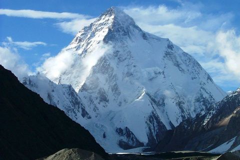 K2 im Karakorumgebirge in Pakistan