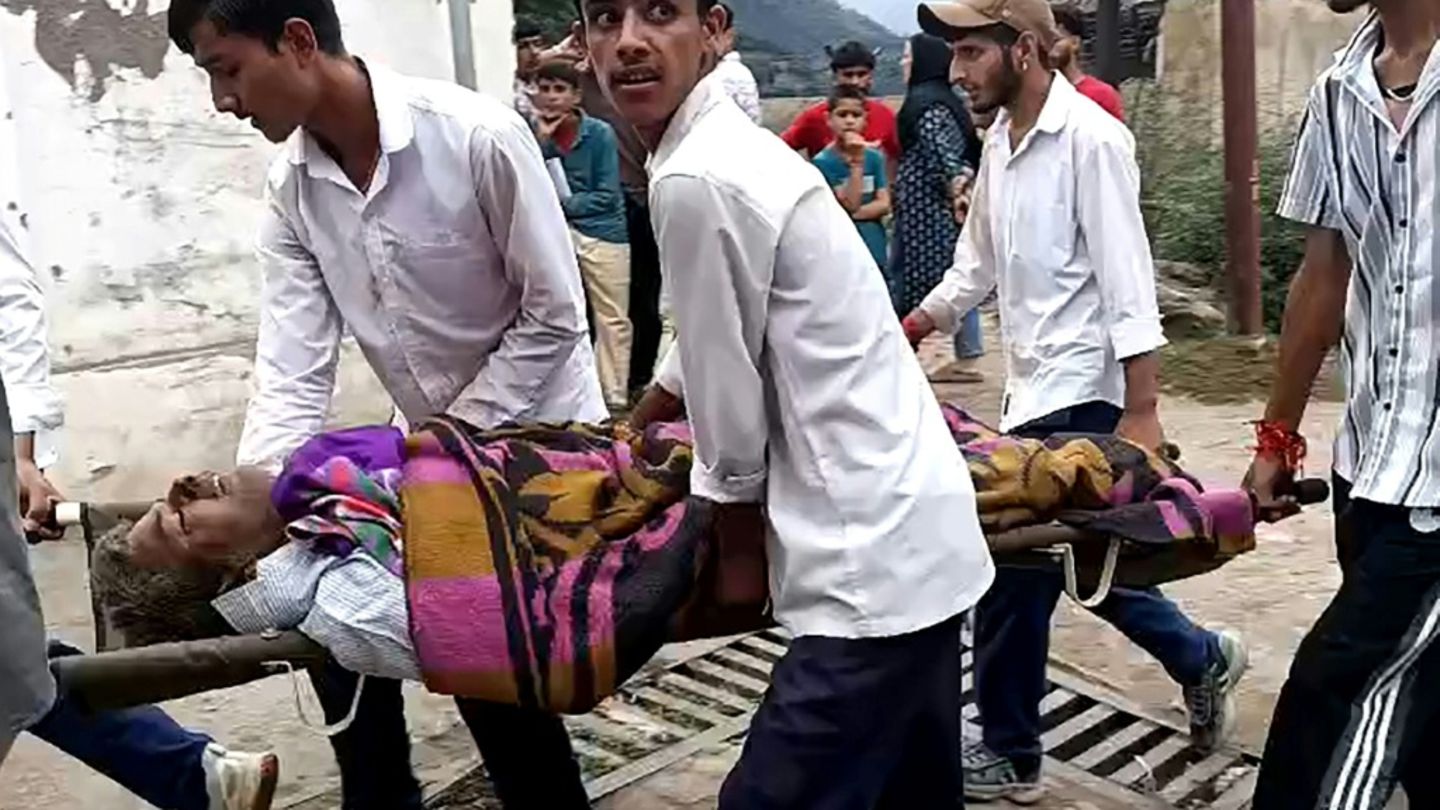 Verletzte in Kashmir
