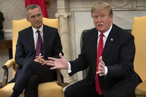 Trump-Putin-Treffen: Donald Trump bei einem früheren Termin mit Stoltenberg