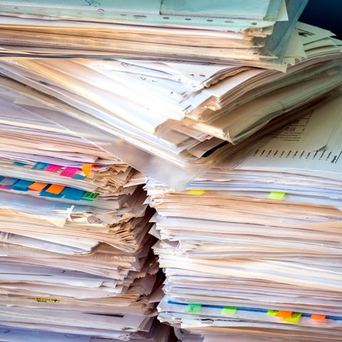 Where can I find the pension insurance number in a stack of papers?