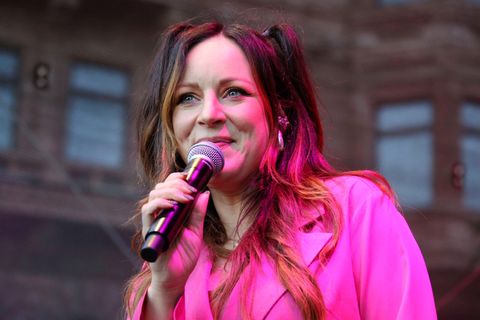 Sängerin Blümchen auf einem Konzert