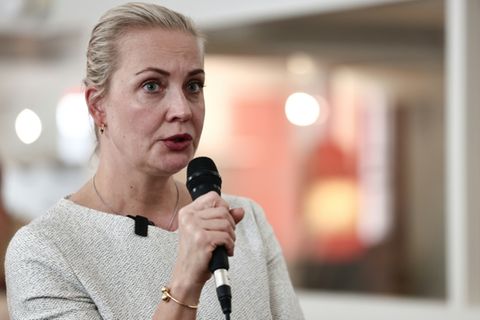Julia Nawalnaja am 3. Juni in Paris