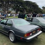 Eine Reihe von 6er BMW's auf einer Wiese