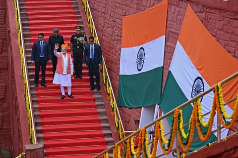 Modi am Roten Fort