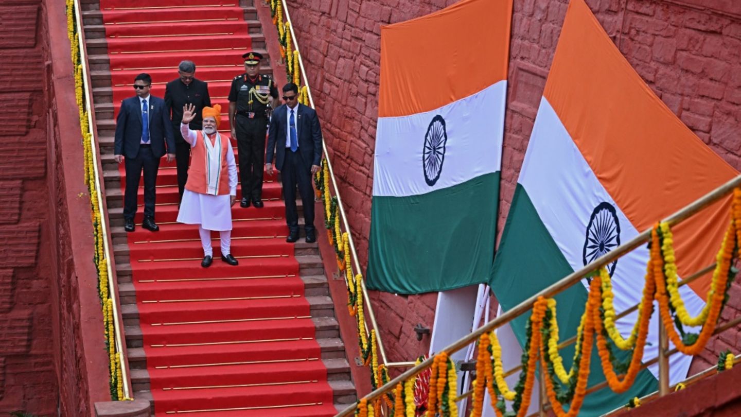 Modi am Roten Fort