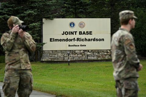 Soldaten am US-Militärstützpunkt Elmendorf-Richardson