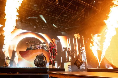 Bill Kaulitz und seine Bandkollegen von Tokio Hotel ließen es in der Berliner Wuhlheide gewaltig krachen