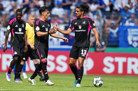Der HSV überstand mit viel Mühe die erste Runde im DFB-Pokal