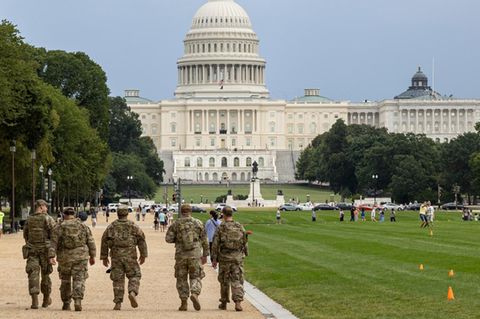 800 Nationalgardisten sollten zunächst durch Washington patrouillieren