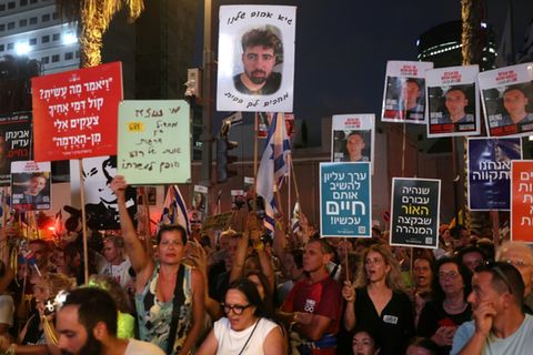 Kundgebung am Sonntagabend in Tel Aviv