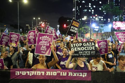 Proteste in Tel Aviv in Israel
