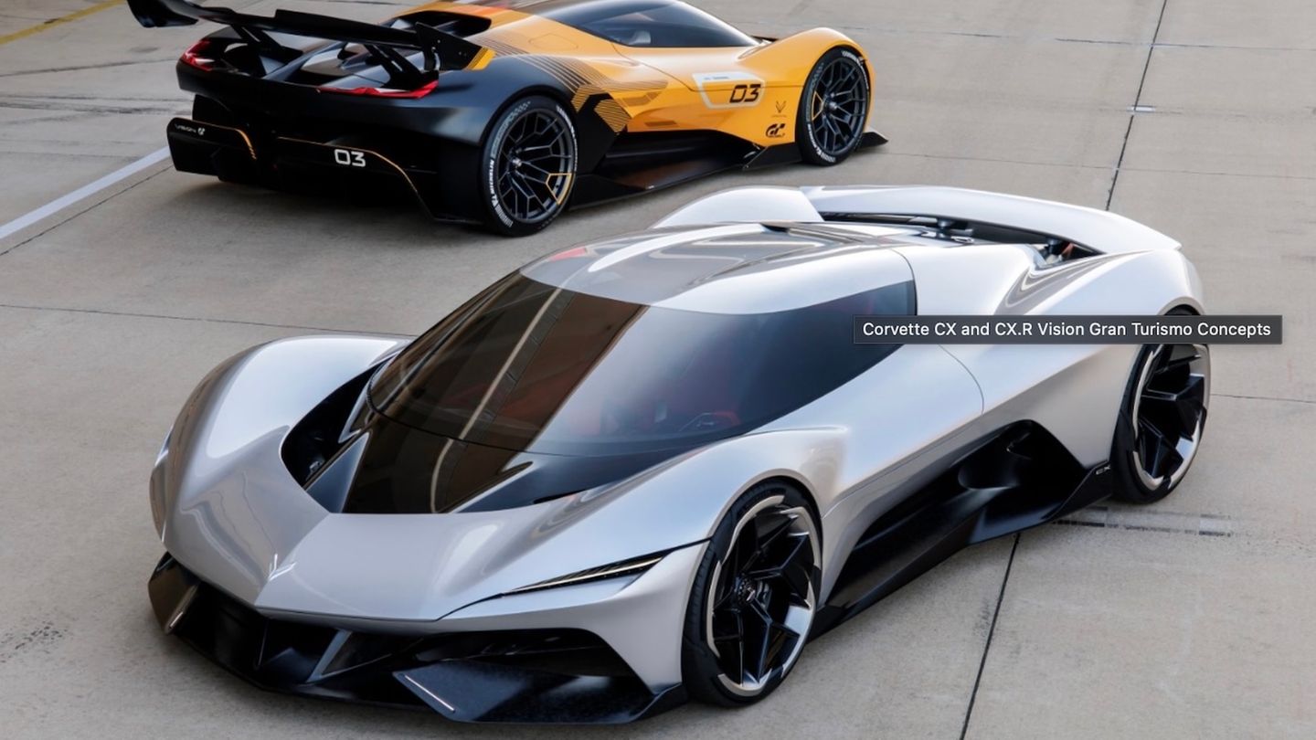 Corvette CX: Doch nicht allein die GM-Marke Cadillac durfte auf der Monterey Car Week strahlen, auch Corvette hatte mit dem sehenswerten Konzept-Doppelpack aus Corvette CX und dem CX.R Vision Gran Turismo einen großen Auftritt. Aus beiden Modellen soll sich das Corvette-Design der kommenden Jahre ableiten. Die Vette-Fans können sich nach dem Erstaufschlag in Pebble Beach daher auf einiges vorbereiten.