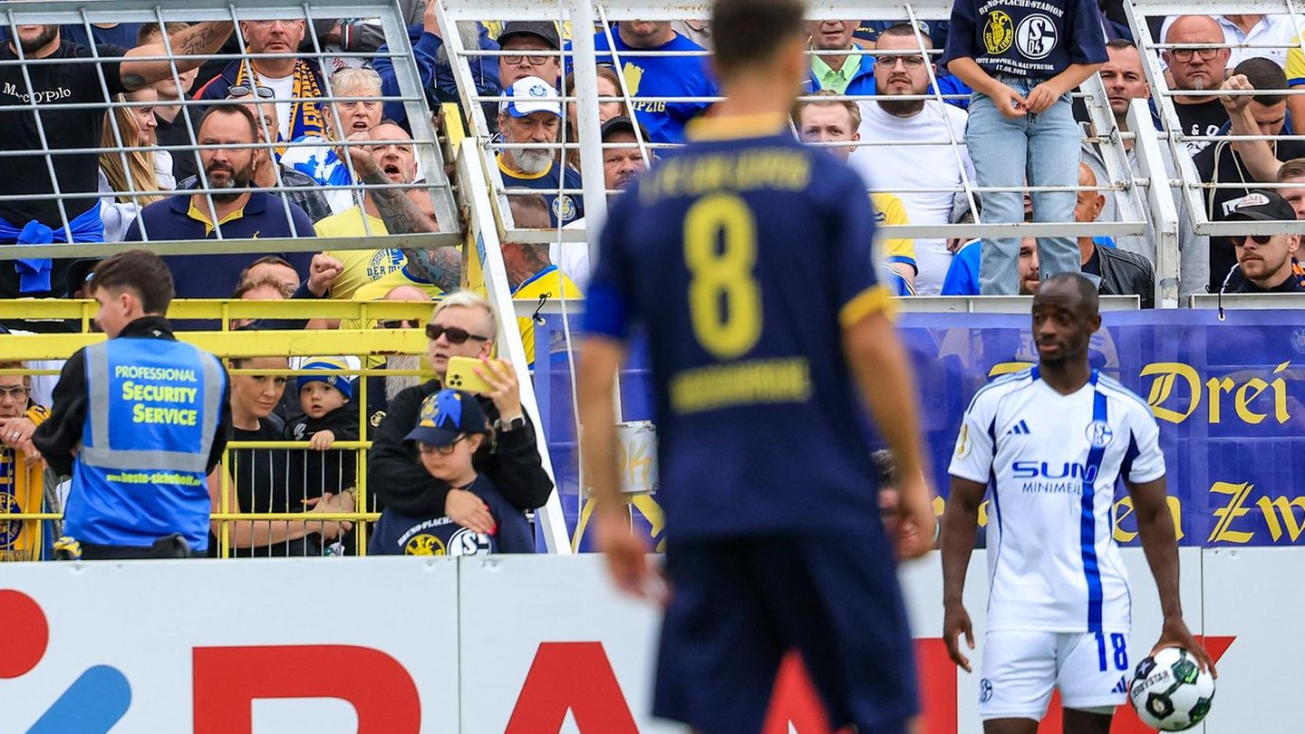 Lok Leipzig: Schalke-Profi Christopher Antwi-Adjei (r.) zeigte eine rassistische Beleidigung beim Schiedsrichter an