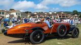 Pebble Beach, USA. Beim Mekka der Oldtimerfans, dem Concours d'Elegance, wurde ein Rennwagen mit einer Holz-Karosserie zum Sieger gekürt. Der 1924 gebaute Hispano-Suiza H6C Nieuport-Astra Torpedo wird mit 8500 Nieten gehalten
