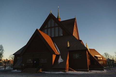 Die Kiruna Kyrka in Nordschweden
