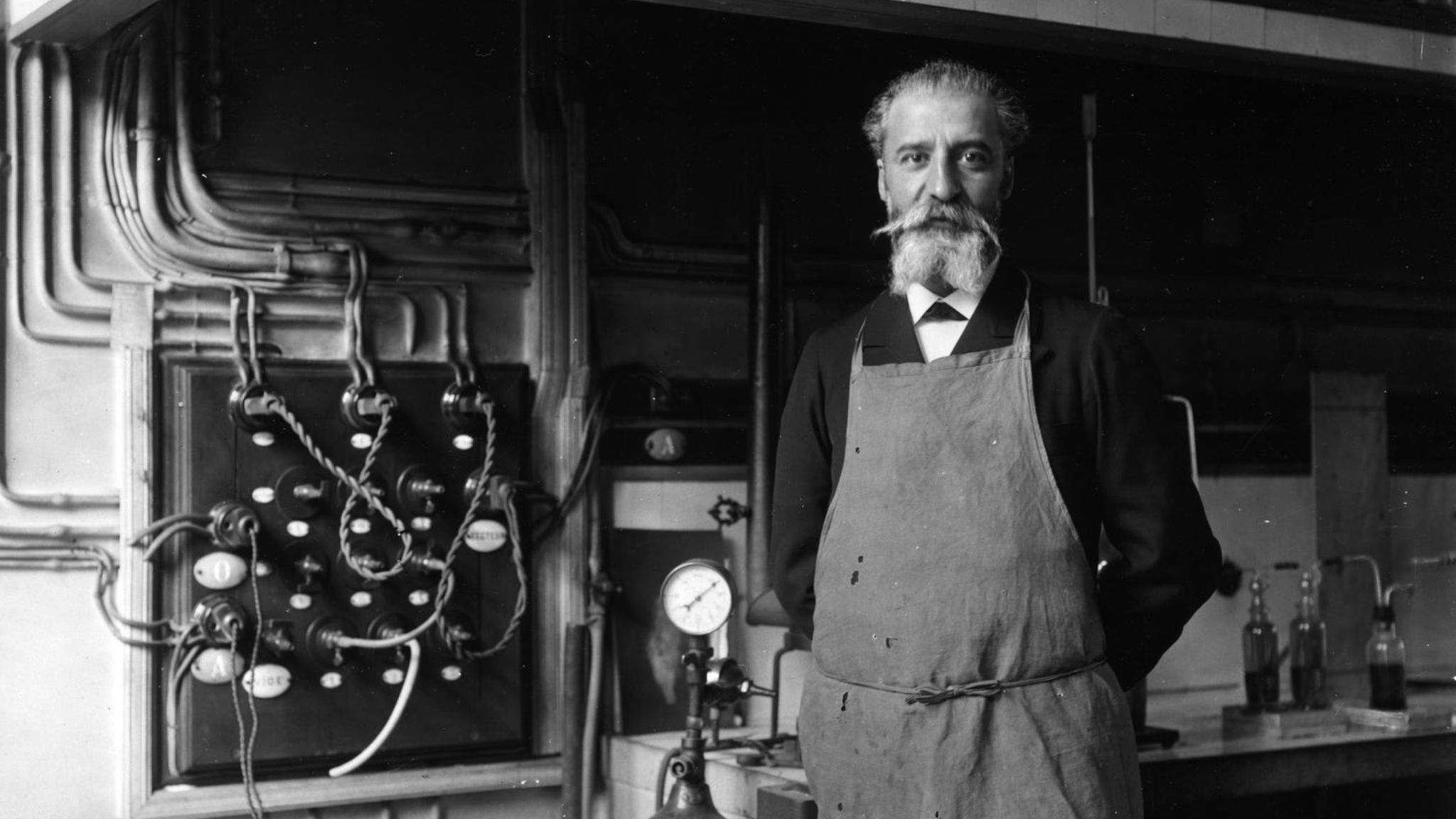 Henri Moissan im Labor