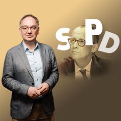 Nico Fried, Friedrich Merz und die SPD (Fotomontage)