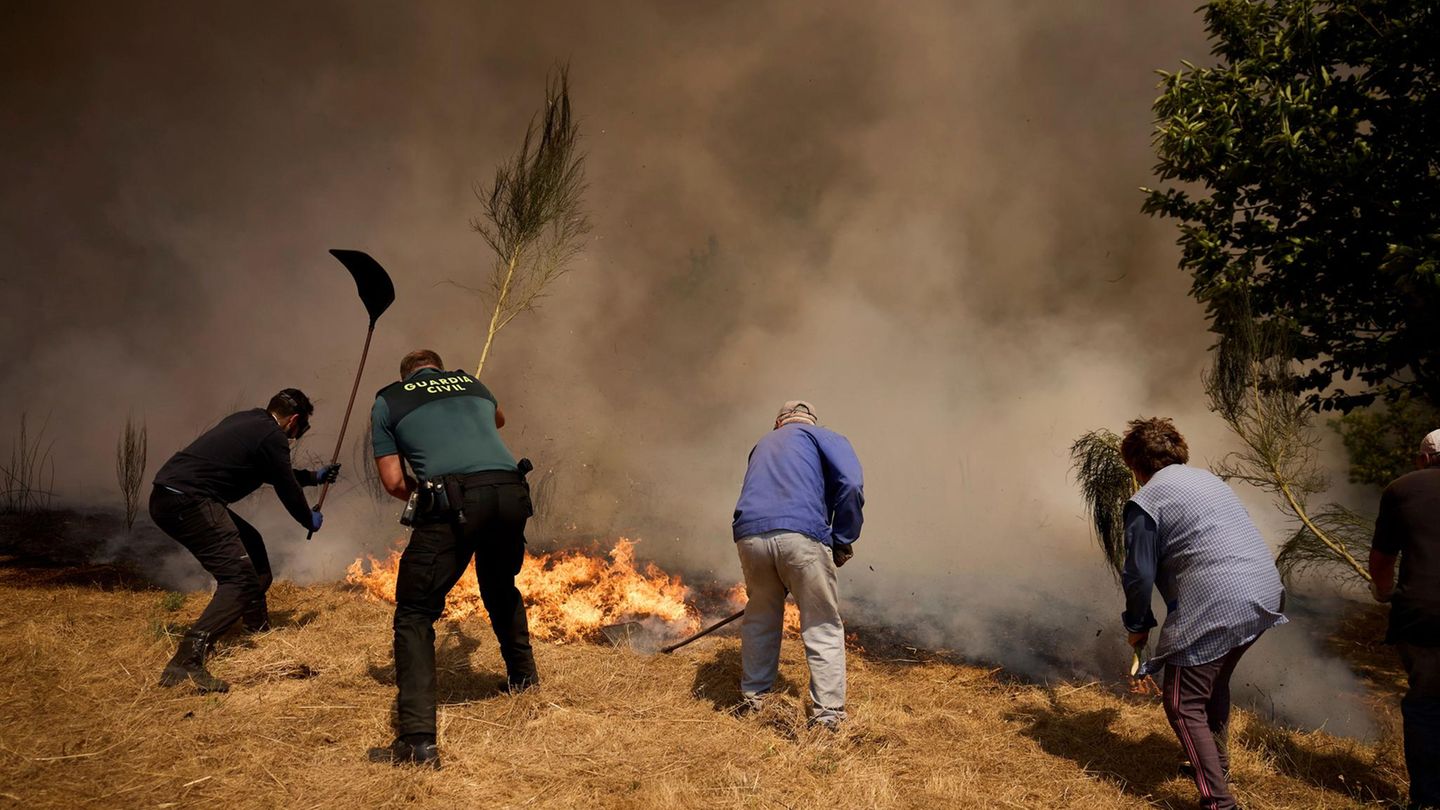 Waldbrände in Spanien