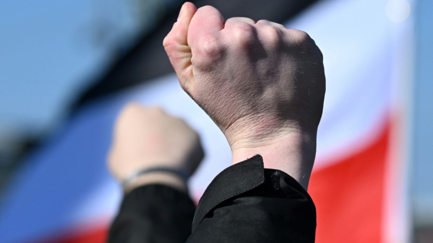 Rechtextremisten bei Demonstration