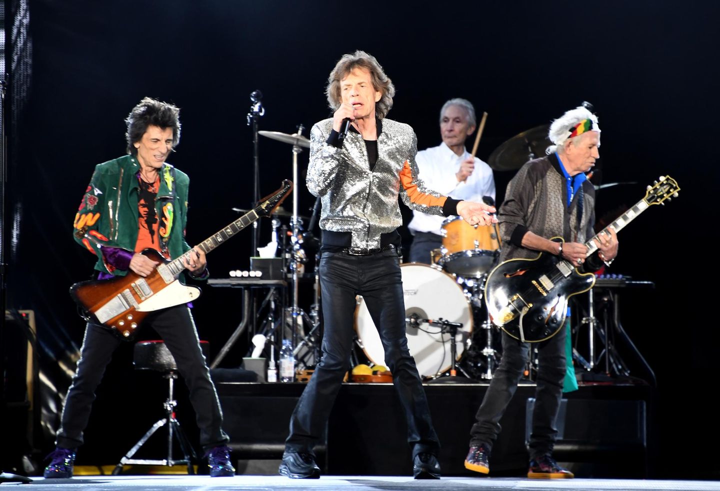 Die Rolling Stones auf der Bühne
