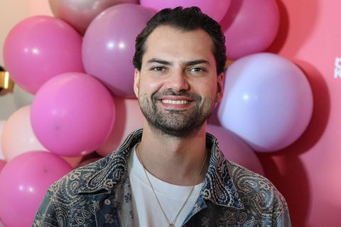 Jimi Blue Ochsenknecht vor Ballons