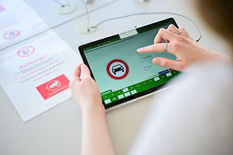 Theoretische Prüfung des Führerscheins