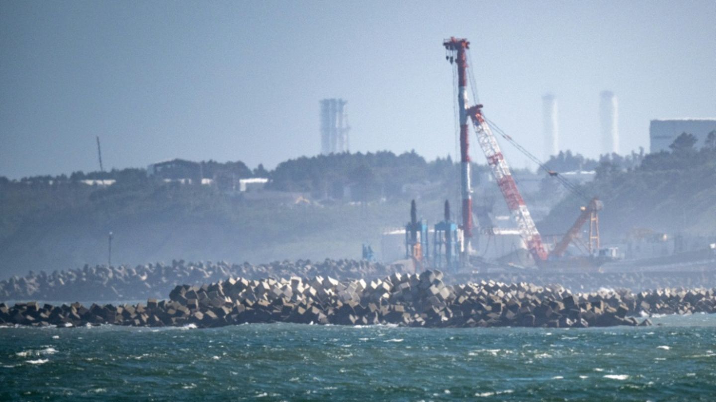 Sicht auf das Akw Fukushima