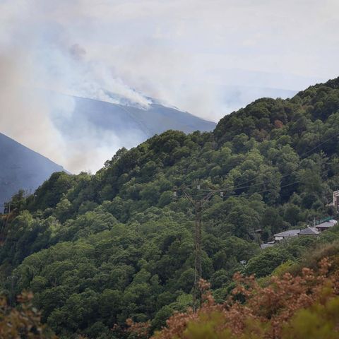 Waldbrand Spanien Galizien