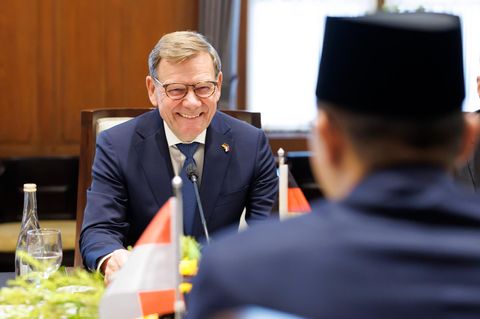 Außenminister Johann Wadephul bei einem Staatsbesuch