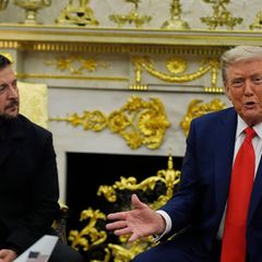 Der ukrainische Präsident Wolodymyr Selensky zu Besuch im Weißen Haus bei US-Präsident Donald Trump (re.)