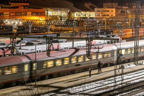 Nachtzug der ÖBB in Gries am Brenner