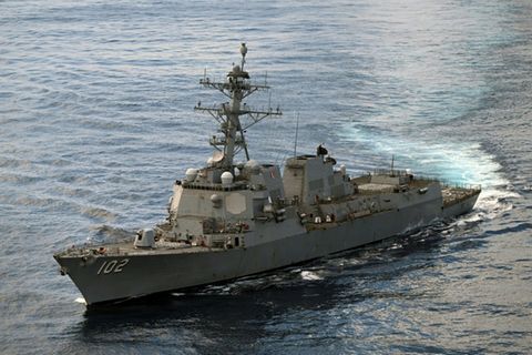 Ein Kriegsschiff der US-Marine