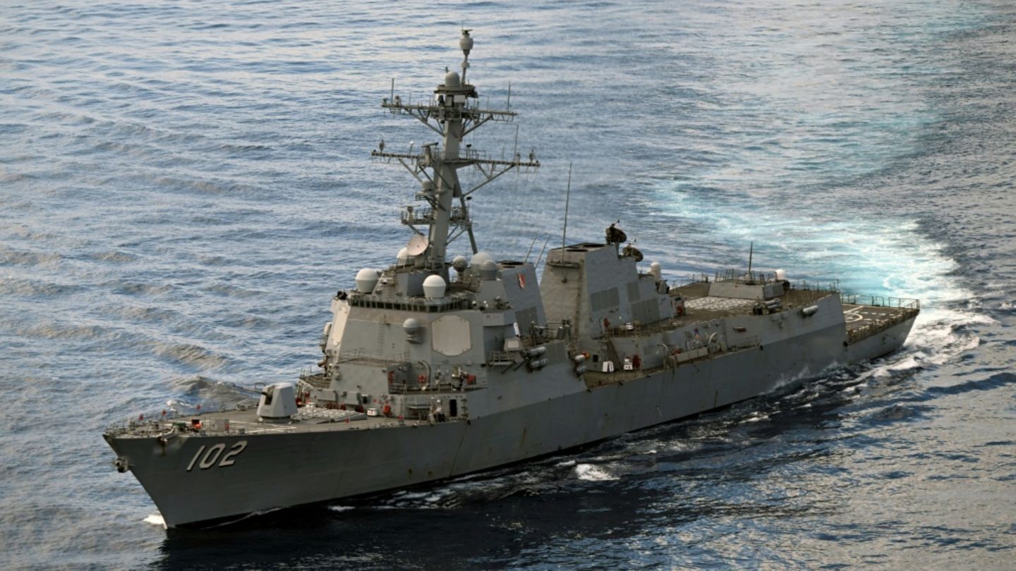 Ein Kriegsschiff der US-Marine