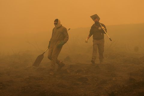 In Portugal und Spanien dauern die Waldbrände an