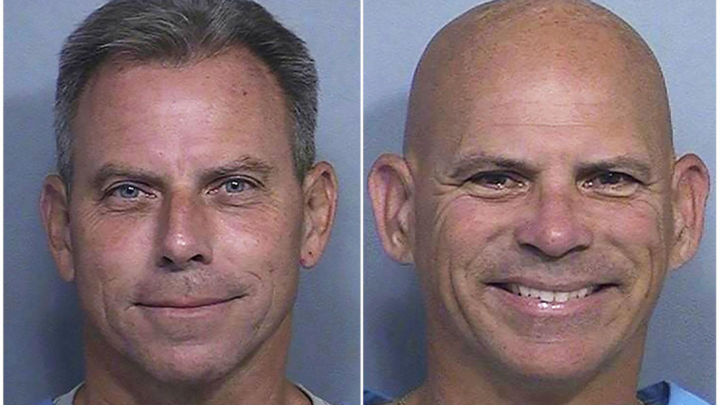 Erik Menendez und Lyle Menendez in einer Bildkombo