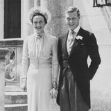 die Amerikanerin Wallis Simpson und der frühere König Edward VIII. bei ihrer hochzeit 1937