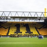 Choreo der BVB Fans zum Abschied von Marco Reus