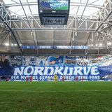 Choreo der Fans vom FC Schalke 04