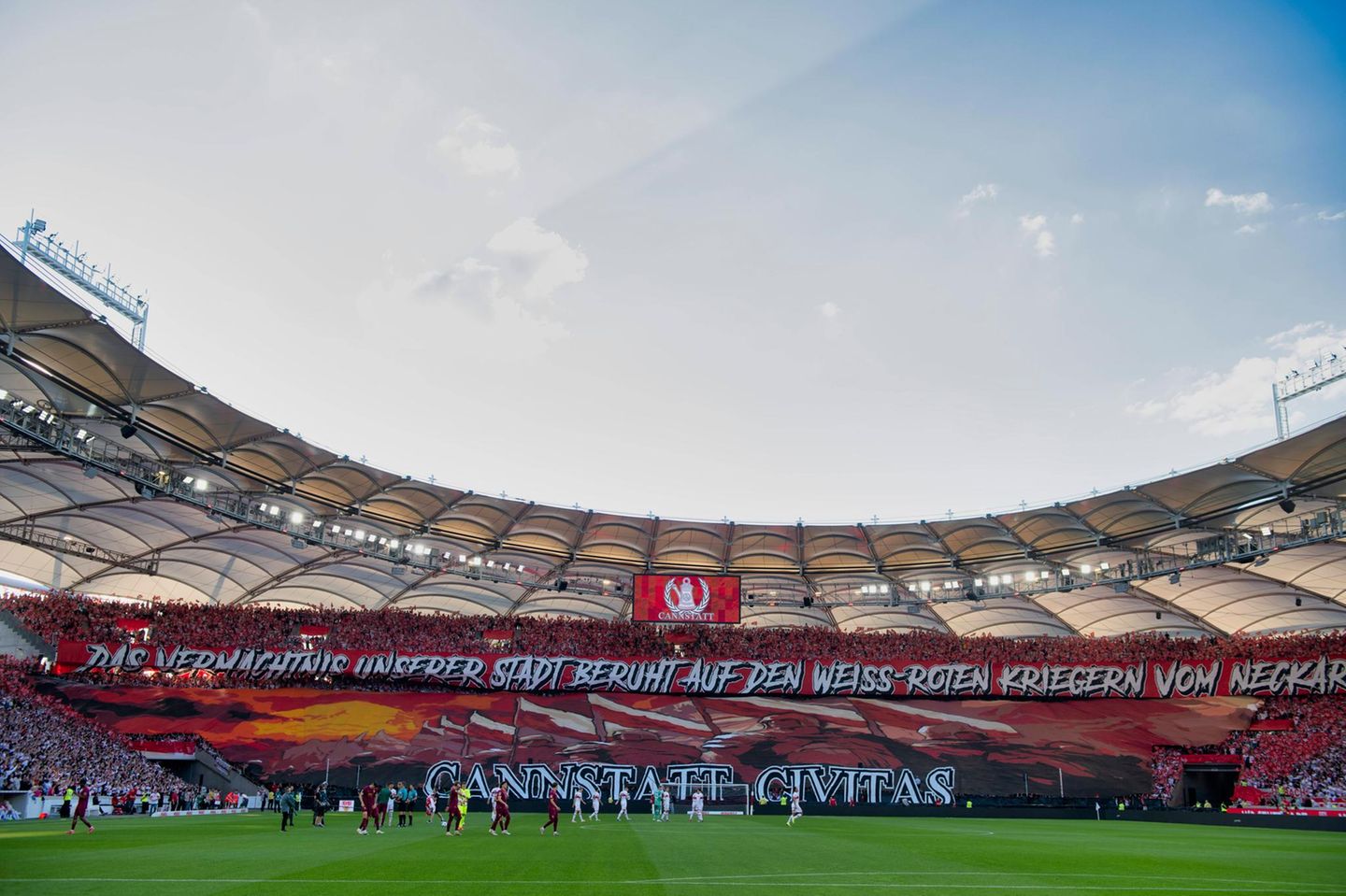 Choreo der VfB Stuttgart Fans Choreo der VfB Stuttgart Fans