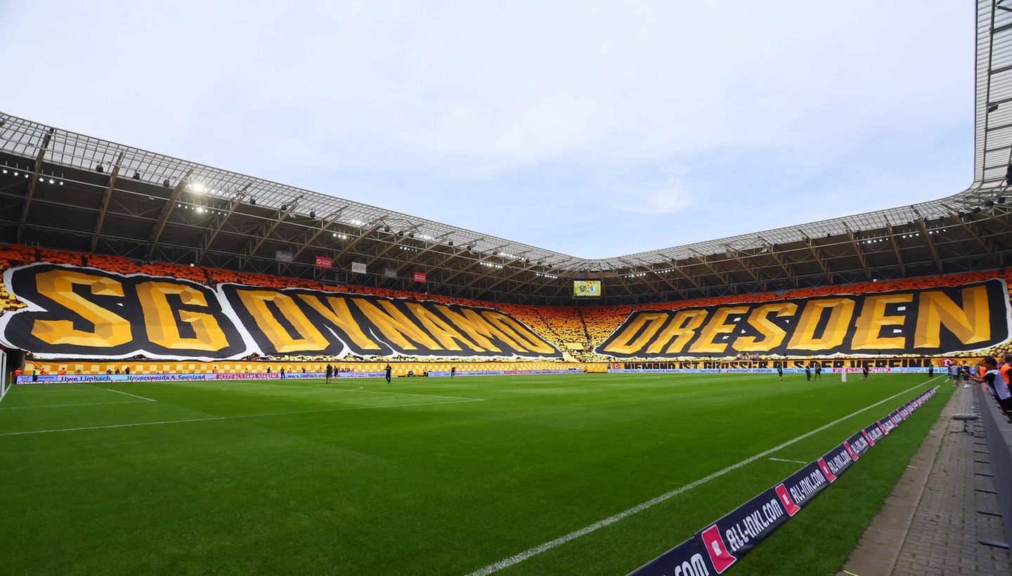 Dynamo Dresden Choreo beim Spiel gegen Magdeburg