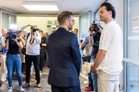 Jimi Blue Ochsenknecht bei dem Gerichtstermin in Innsbruck