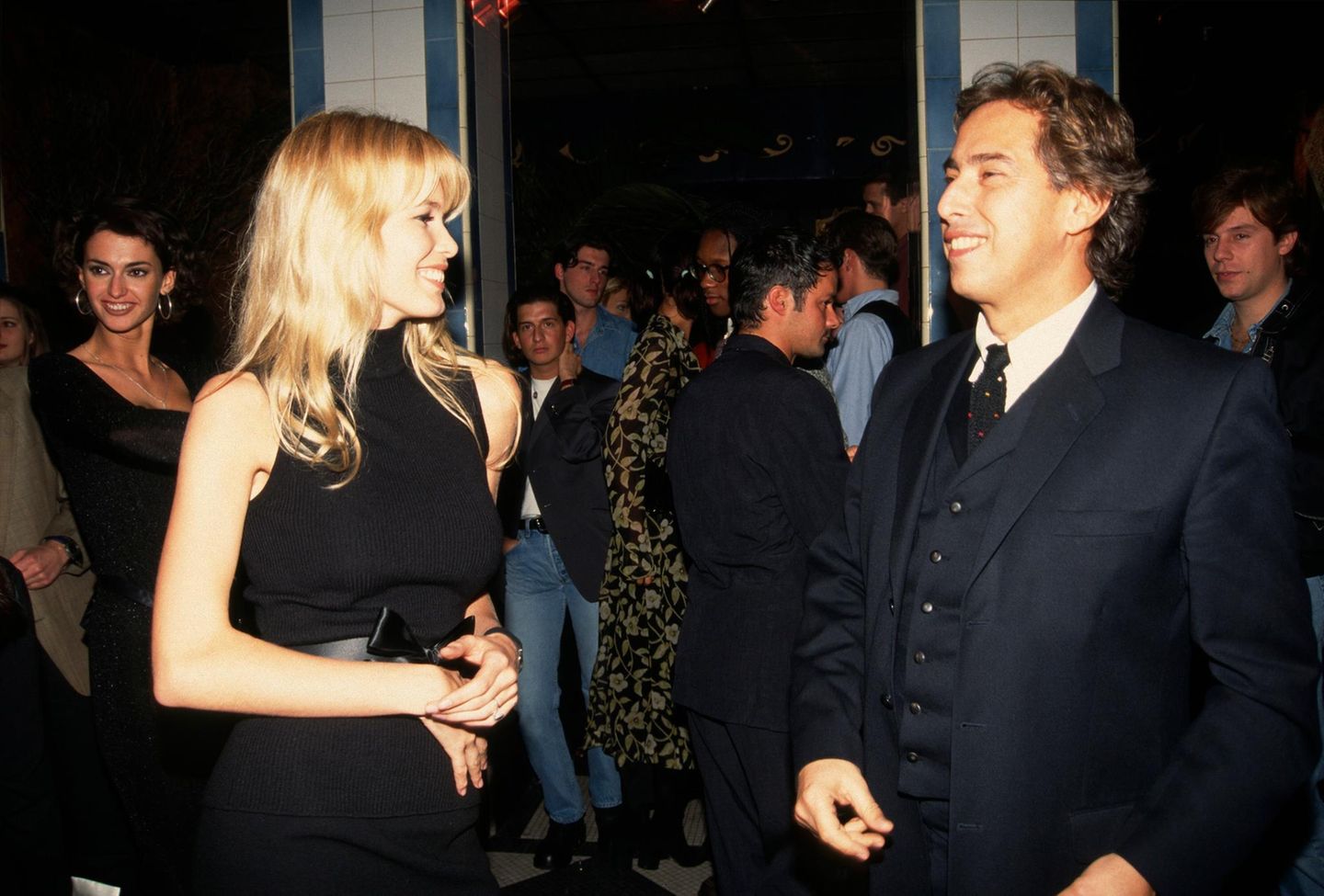 Claudia Schiffer und ehemaliger Chanel-Designer und Lagerfeld-Vertrauter Gilles Dufour rund um die Fashion Week in Paris