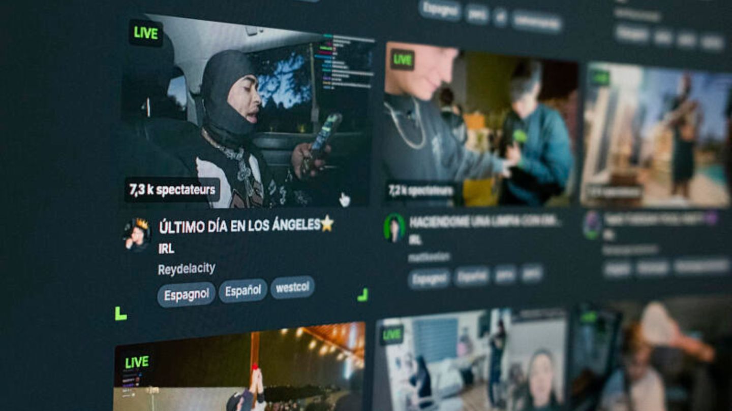 Frankreich trauert um einen Streamer: Video-Kacheln auf der Streaming-Website Kick
